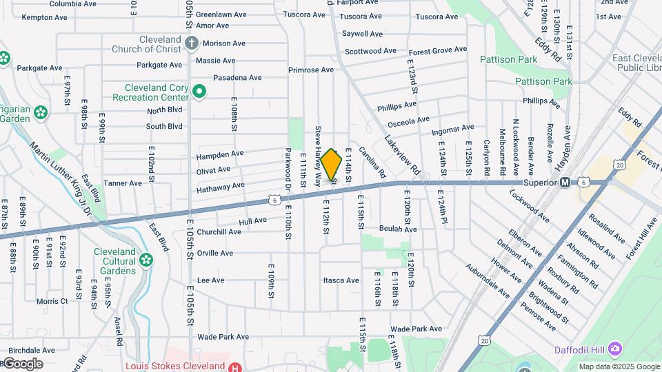 11239 Superior Ave-Unit -1 Map and Location Details