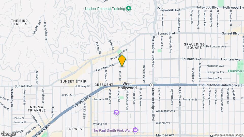 1250 Flores St Map and Location Details