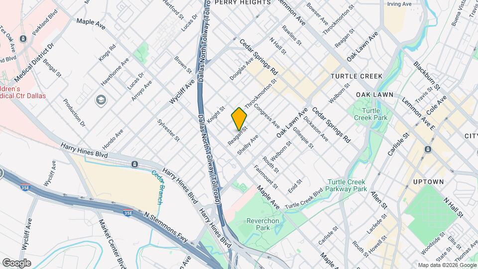 2633 Reagan St Map and Location Details