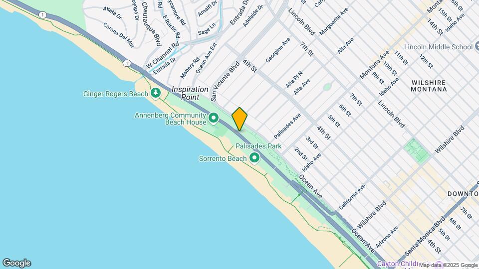 501 Palisades Beach Rd Mapa y Detalles de la Ubicación