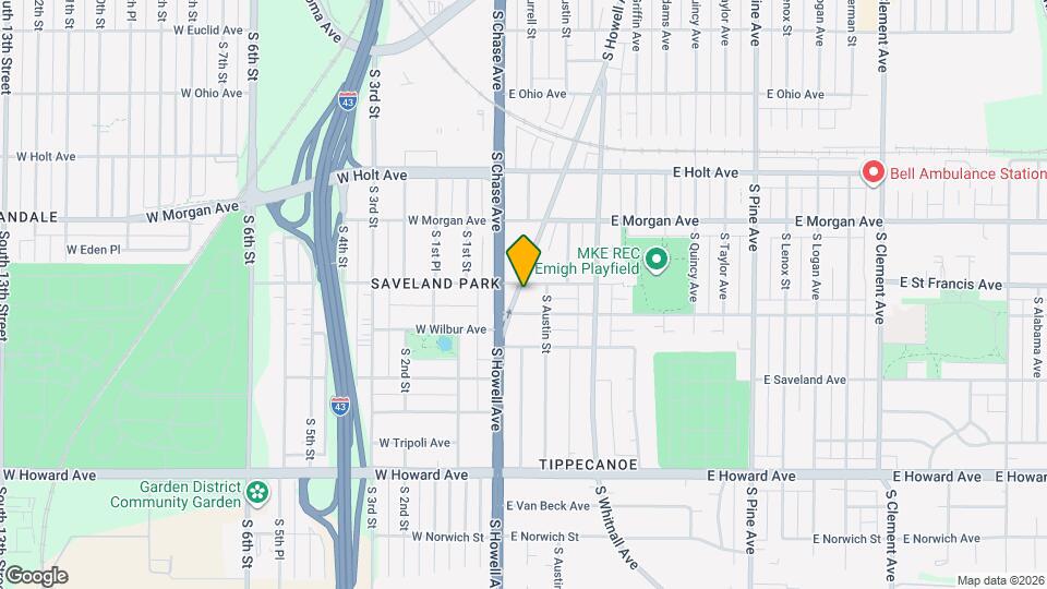 3610 S Howell Ave Mapa y Detalles de la Ubicación
