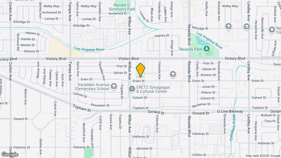 18821 Erwin St, Unit 18821 Erwin st Tarzana CA Mapa y Detalles de la Ubicación