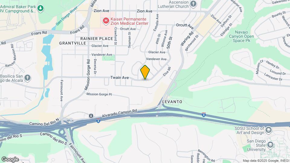 4853 Twain Ave Map and Location Details