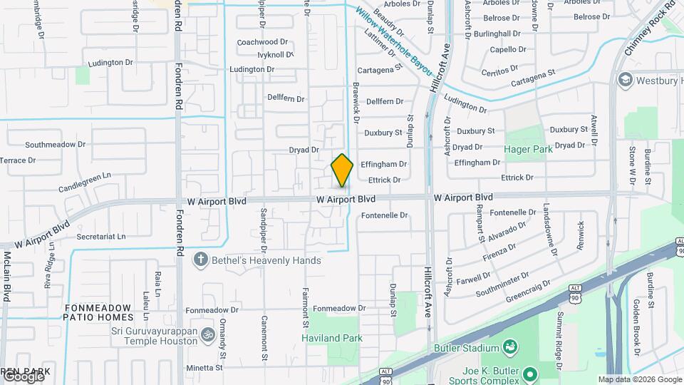6106 W Airport Blvd Map and Location Details