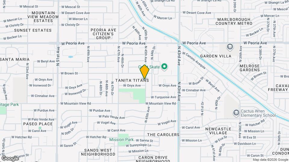 4501 W Cinnabar Ave Map and Location Details