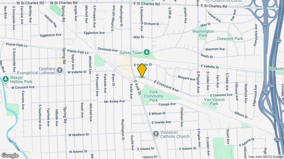 122 E Crescent Ave Map and Location Details