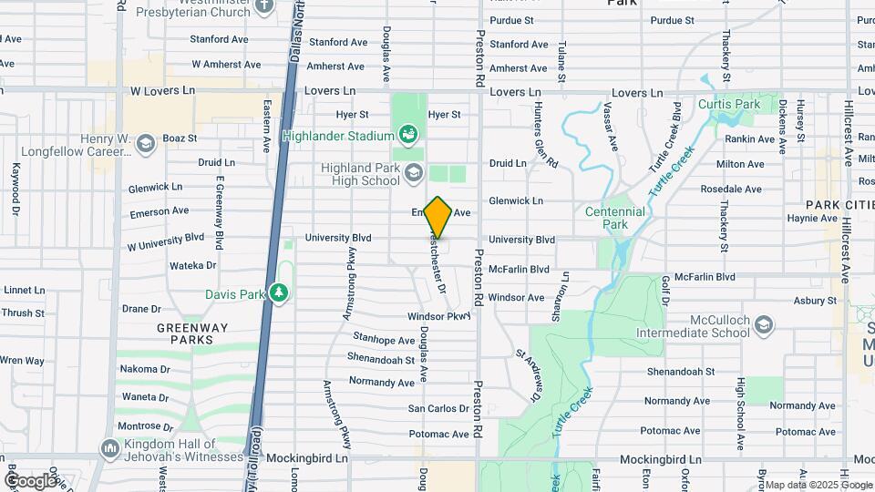 4141 University Blvd Map and Location Details