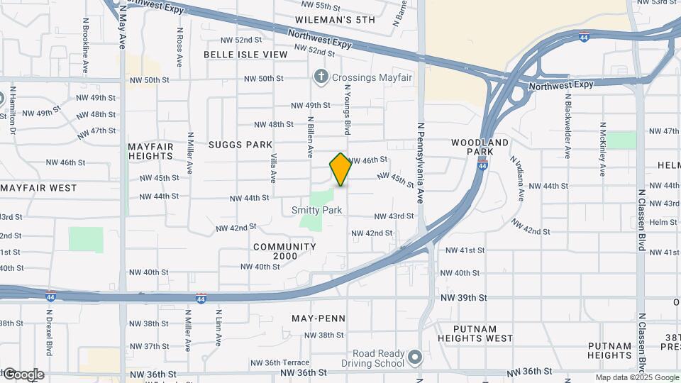 4501 N Youngs Blvd Map and Location Details
