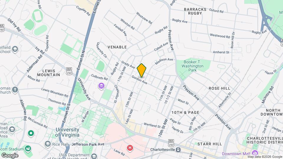 1411 Gordon Ave Map and Location Details