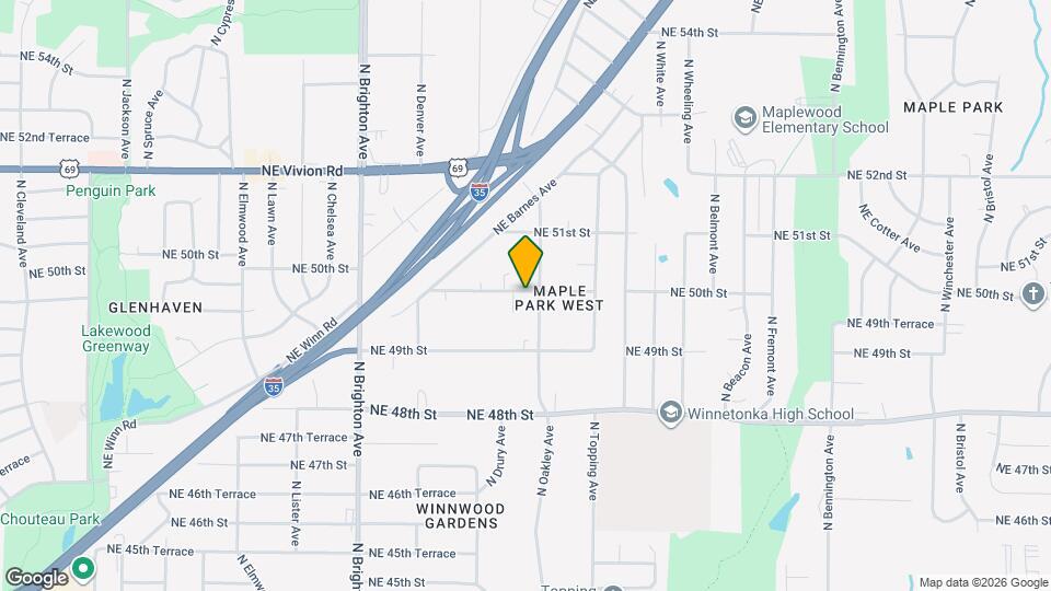 5507 NE 50th St Map and Location Details
