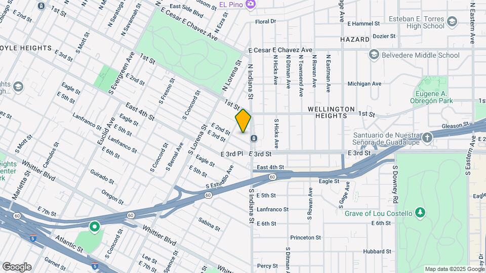 3527 E 2nd St Map and Location Details