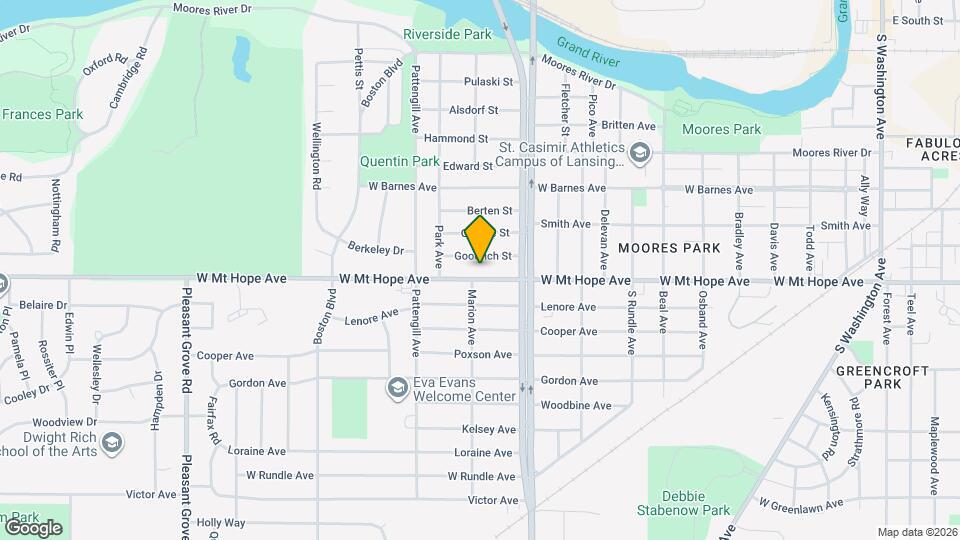 1216 W Mt Hope Ave Map and Location Details