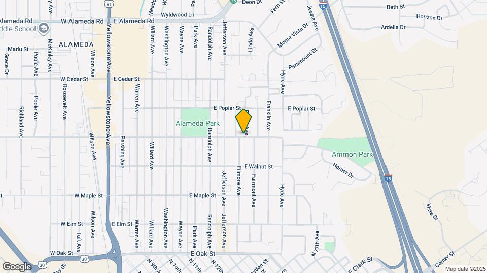 1024-1026 E Bridger St Map and Location Details