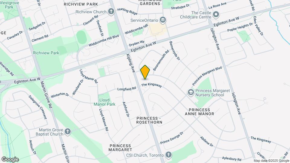 557 The Kingsway Map and Location Details