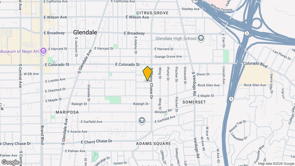 1136 E Lomita Ave Map and Location Details