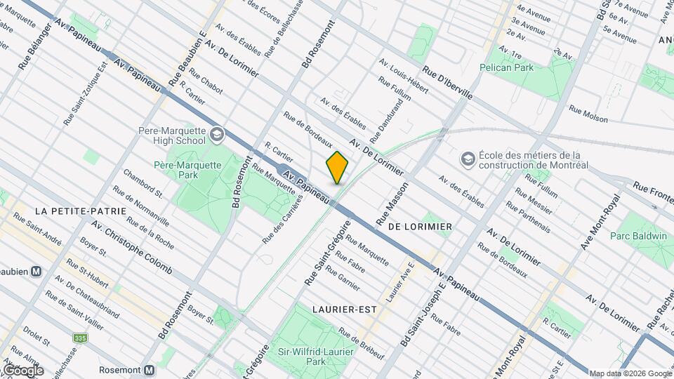 1839 Dandurand Rue Map and Location Details