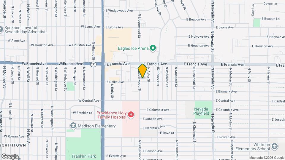 6104 N Lidgerwood St, Unit 7 Map and Location Details