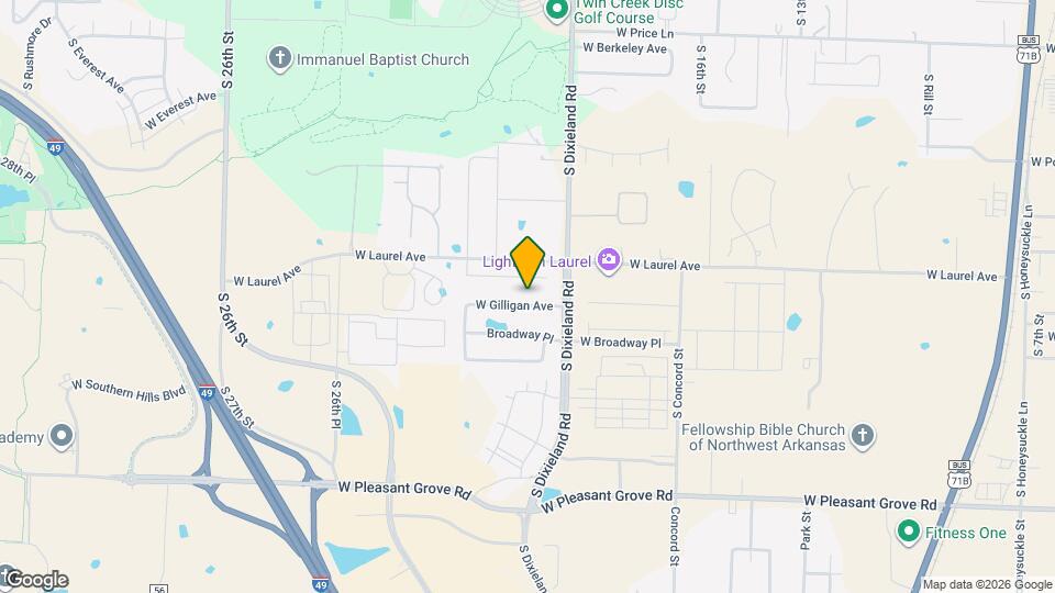 2007 W Gilligan Ave Map and Location Details