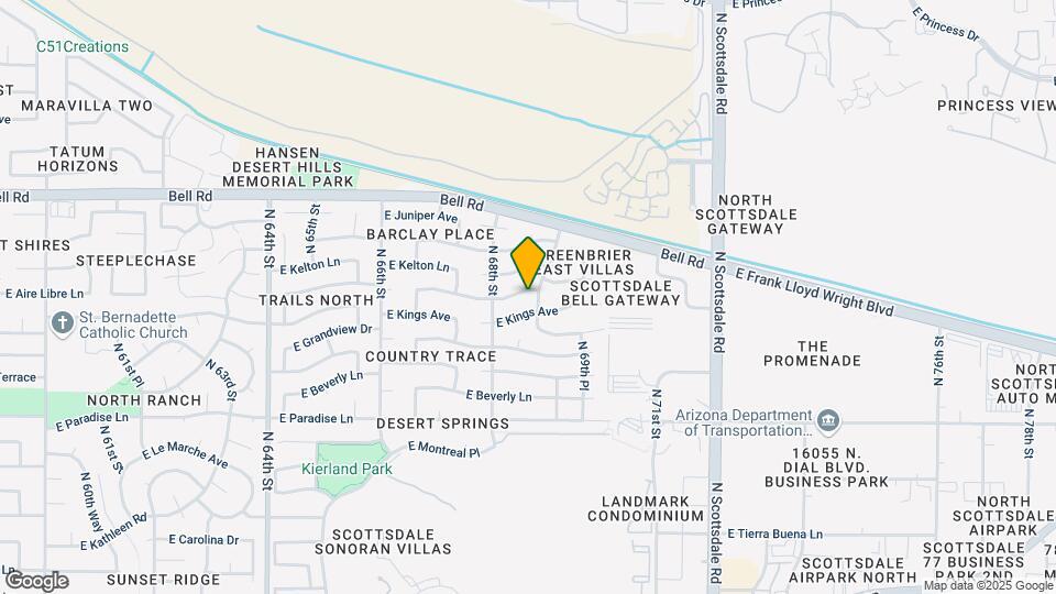 6829 E Aire Libre Ln Map and Location Details