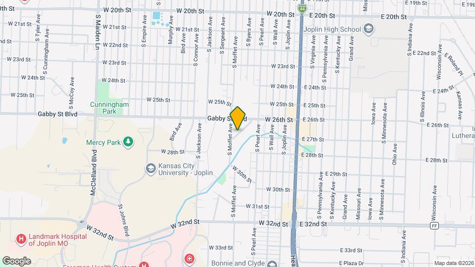 2110 S Byers Ave Map and Location Details