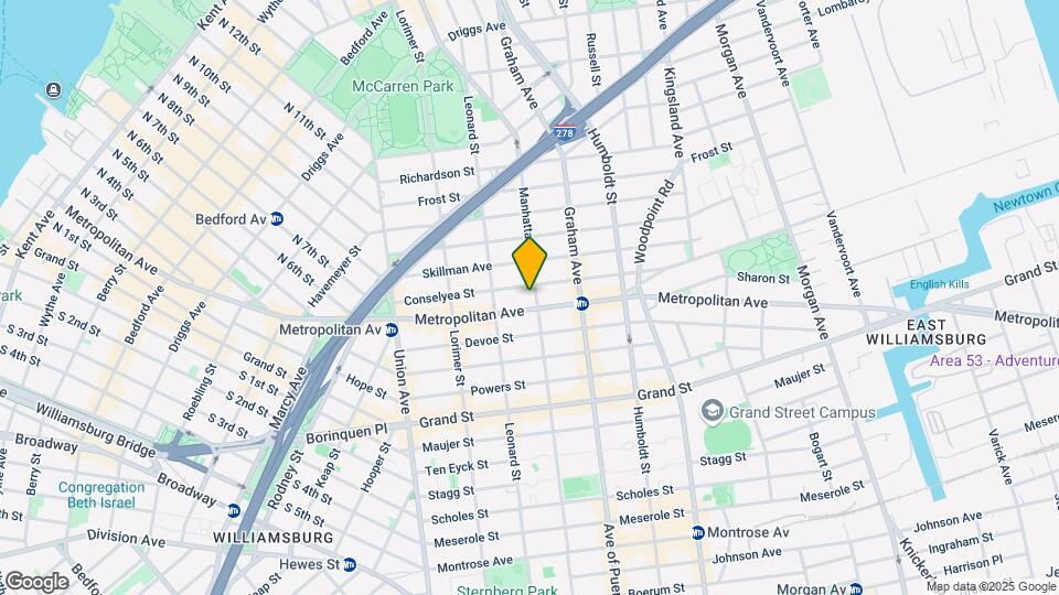 317 Manhattan Ave Map and Location Details
