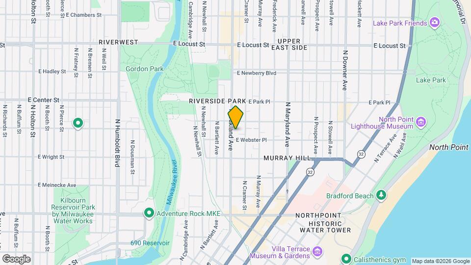 2570 N Oakland Ave Map and Location Details