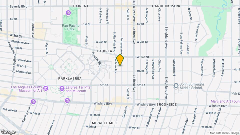 353 S Cloverdale Ave Map and Location Details