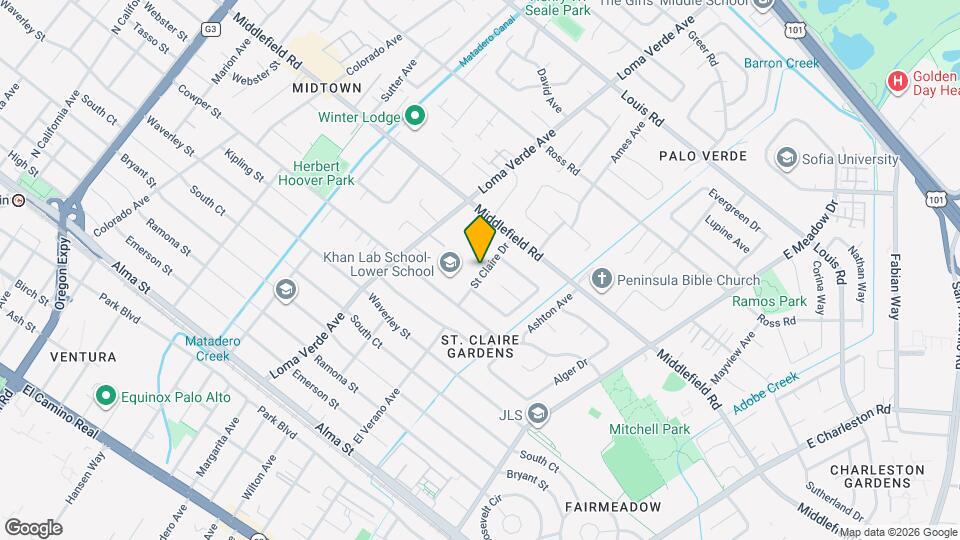 591 St Claire Dr Map and Location Details