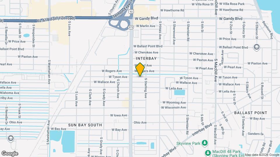 3708 W Tyson Ave Map and Location Details