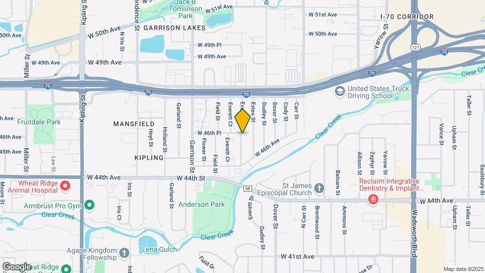 4588 Everett St Map and Location Details