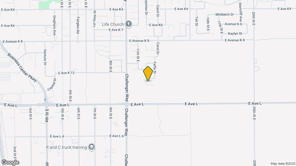 1123 E Avenue K14 Mapa y Detalles de la Ubicación