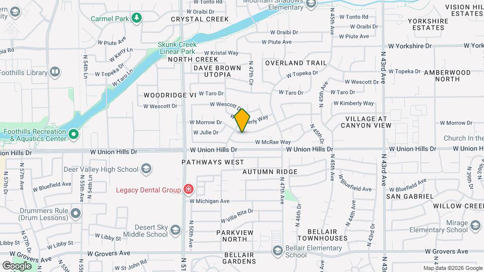 4775 W Morrow Dr Map and Location Details