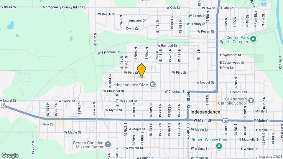 900 W Locust St Mapa y Detalles de la Ubicación