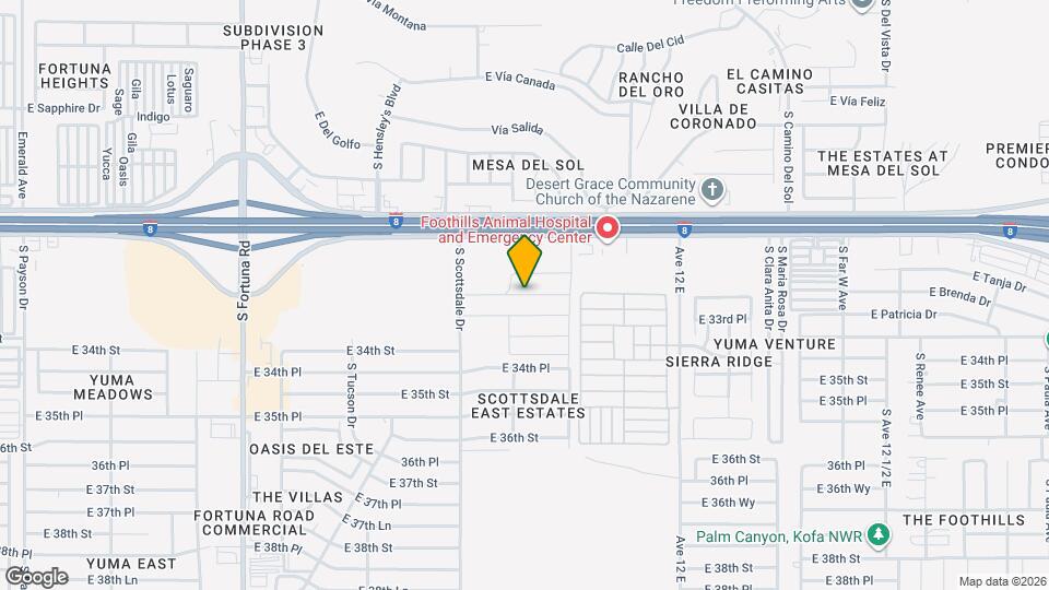 11618 E 33rd Pl Map and Location Details