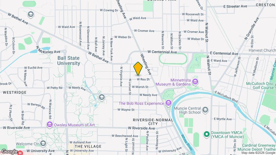 1403 N Linden St Map and Location Details