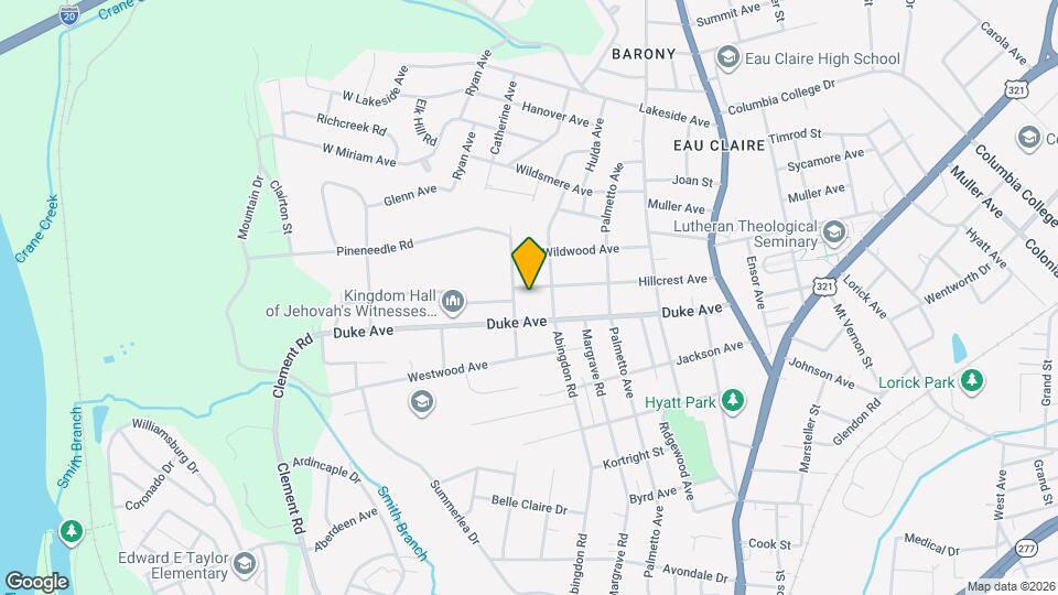 406 Hillcrest Ave Mapa y Detalles de la Ubicación