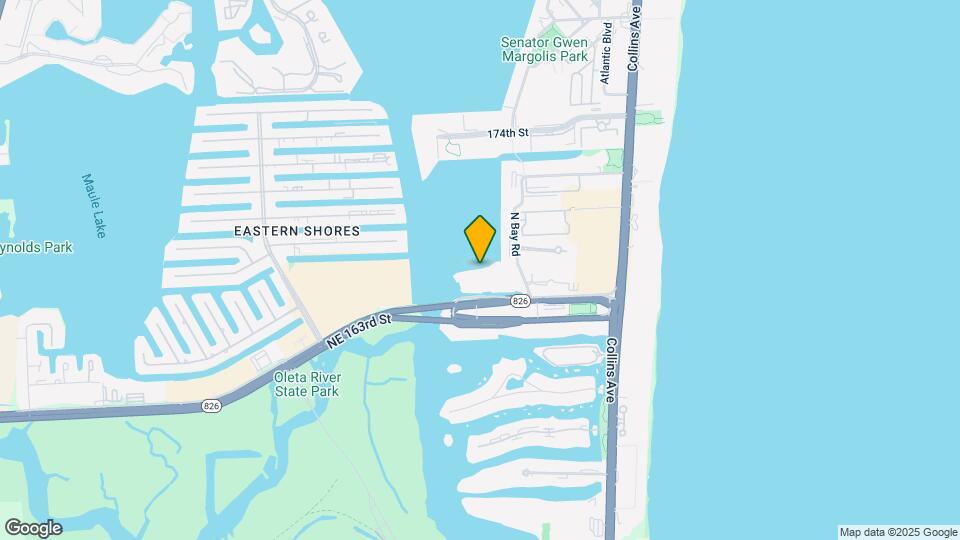 16900 N Bay Rd Map and Location Details
