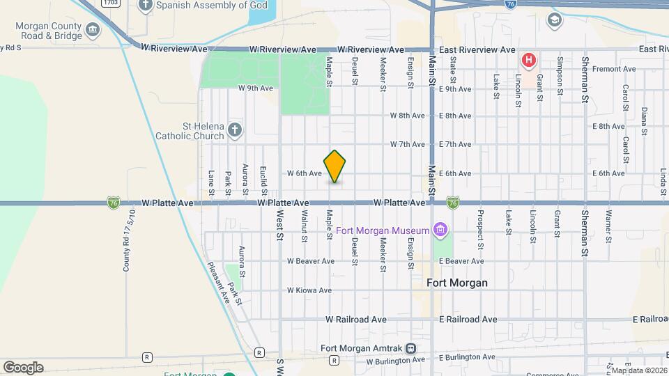 614 Maple St Map and Location Details