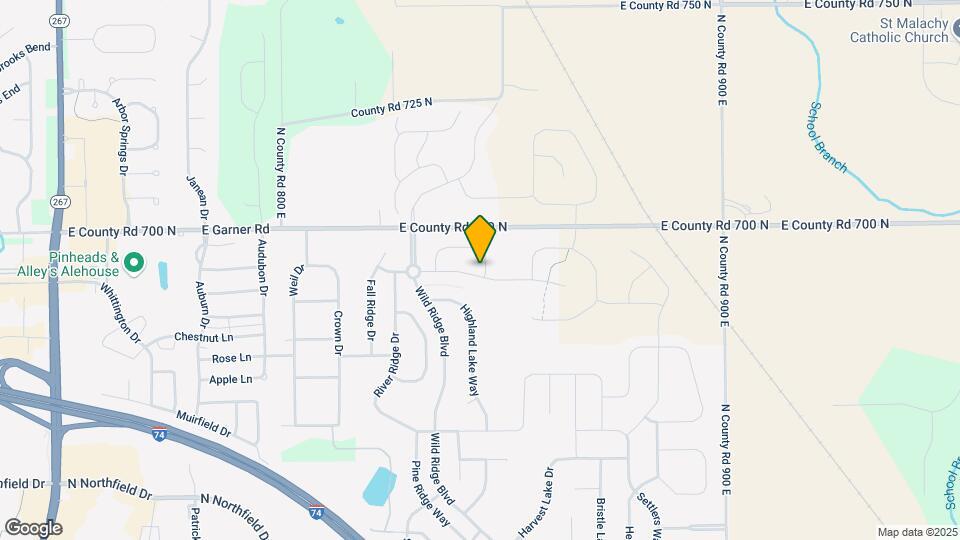 1361 Blue Ridge Ln Map and Location Details