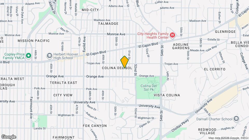 4255 1/2 Altadena Ave. Map and Location Details