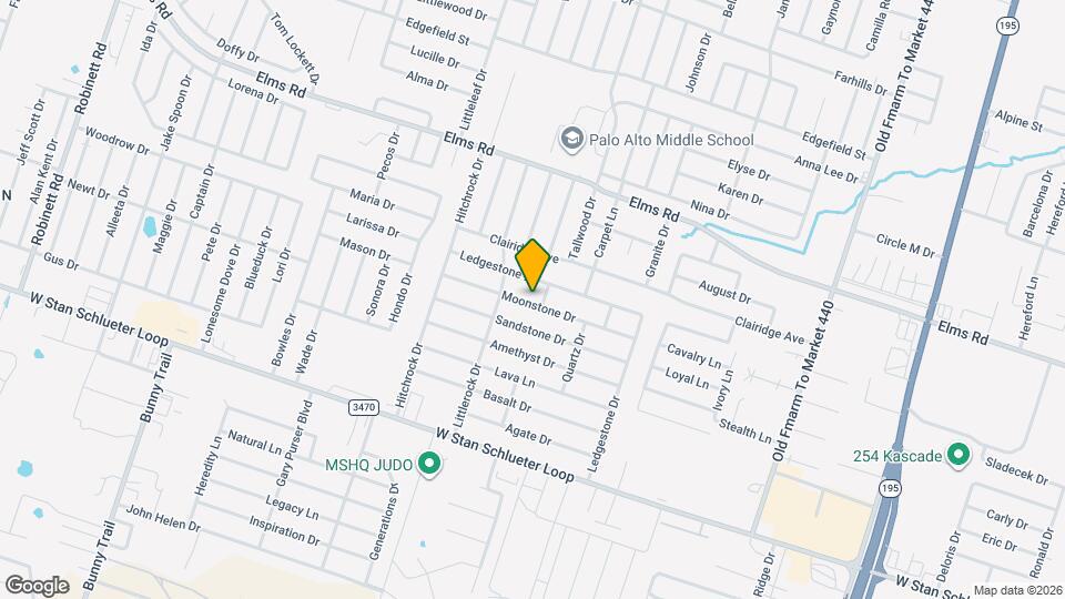 2103 Moonstone Dr Map and Location Details