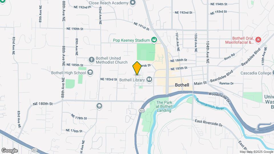 9614 NE 183rd St Map and Location Details