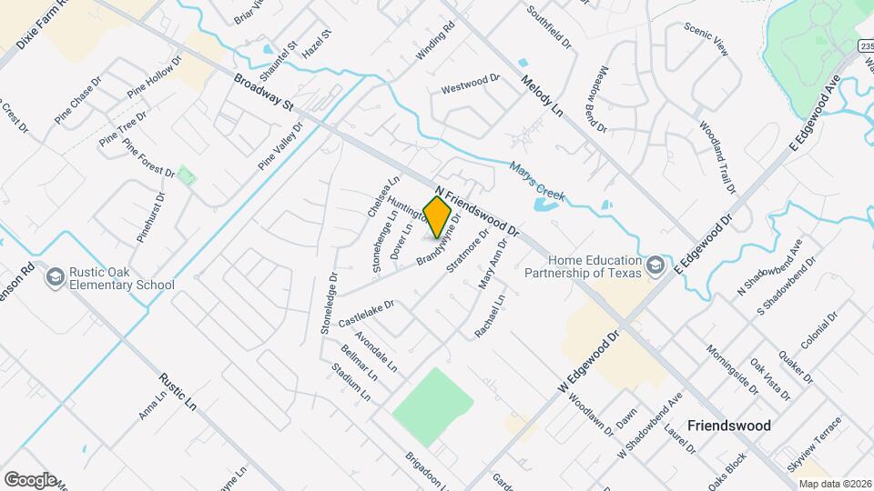 206 Brandywyne Dr Map and Location Details