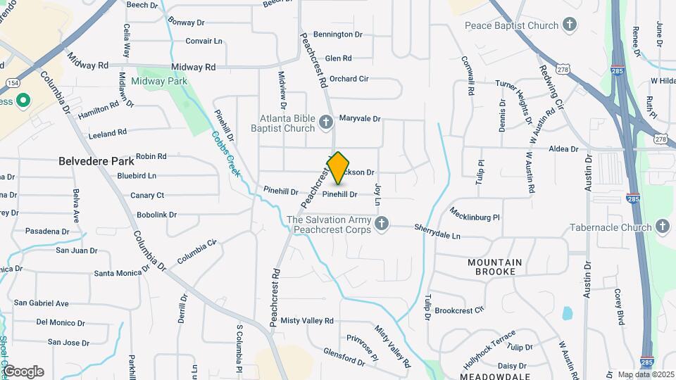 3436 Pinehill Dr Mapa y Detalles de la Ubicación