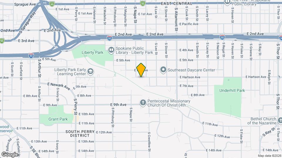 2004 E Hartson Ave Map and Location Details