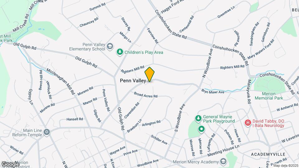 829 Bryn Mawr Ave Map and Location Details