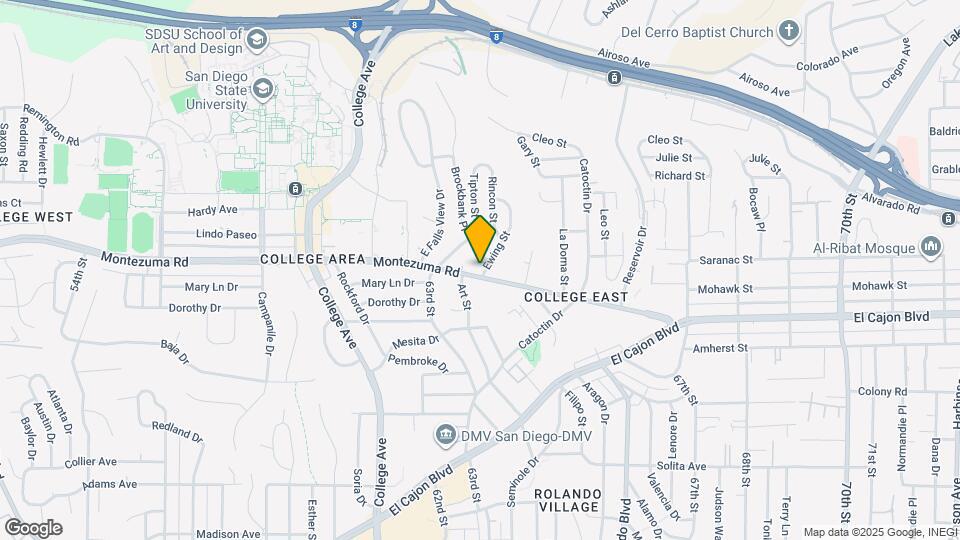 5102 Ewing St Map and Location Details