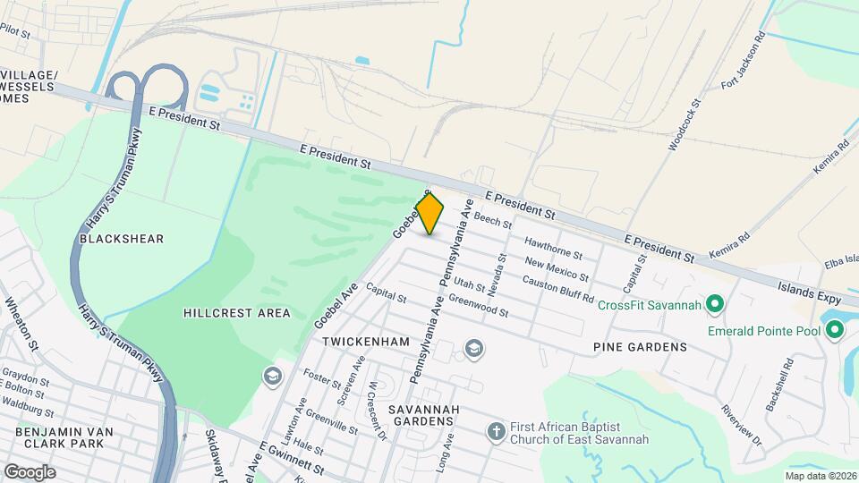 1923 New Mexico St Map and Location Details