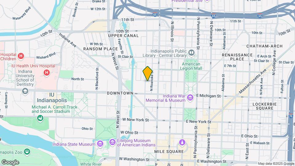 549 N Senate Ave Map and Location Details