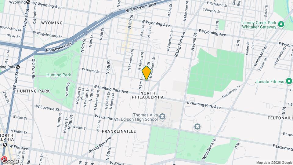 4261 N Bodine St Map and Location Details